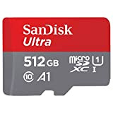 SanDisk 512 Go Ultra microSDXC UHS-I Carte + Adaptateur SD, avec jusqu'à 150 Mo/s, Classe 10, U1, homologuée A1