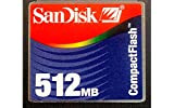 SanDisk Carte CompactFlash (CF) Carte Mémoire Flash 512 Mo