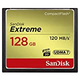 SanDisk Extreme 128 Go Carte Mémoire CompactFlash UDMA7 avec une Vitesse de Lecture Allant jusqu'à 120 Mo/s