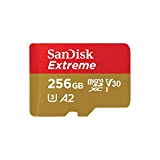 SanDisk Extreme Carte Mémoire MicroSDXC 256 Go + Adaptateur SD avec Performances Applicatives A2 Jusqu'à 160 Mo/s, Classe 10, U3, ...