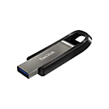 SanDisk Extreme Go 128 Go Clé USB 3.2 de type-A offrant des vitesses allant jusqu'à 395 Mo/s en lecture et jusqu'à ...