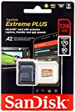 SanDisk Extreme Plus Carte mémoire MicroSDXC 128 Go + Adaptateur SD avec A2 App Performance + Rescue Pro Deluxe, Jusqu'à ...