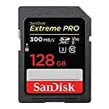 SanDisk Extreme PRO 128 Go carte mémoire SDXC jusqu'à 300 Mo / s, UHS-II, Classe 10, V90, U3