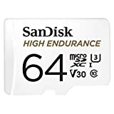 SanDisk HIGH ENDURANCE Carte microSDHC 64Go + Adaptateur SD - pour le monitoring vidéo domestique ou sur dashcam – jusqu'à ...