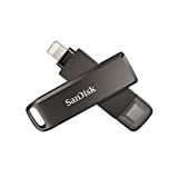 SanDisk iXpand Luxe Clé USB de 128 Go, 2-en-1 avec un connecteur Lightning et un connecteur USB de type-C pour ...