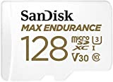 SanDisk MAX ENDURANCE Carte microSDHC 128Go + Adaptateur SD - pour le monitoring vidéo domestique ou sur dashcam – 60 ...