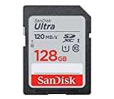 SanDisk Ultra 128Go SDXC Carte, jusqu'à 120 Mo/s, Classe 10, UHS-I, V10