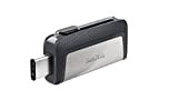 SanDisk Ultra 256 Go Dual Drive Clé USB 3.1 Type-C à Double Connectique Noir
