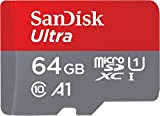 SanDisk Ultra 64 Go, Carte microSDXC UHS-I pour Chromebook avec adaptateur SD et jusqu'à 120 Mo/s en vitesse de transfert