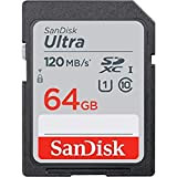SanDisk Ultra 64Go SDXC Carte, jusqu'à 120 Mo/s, Classe 10, UHS-I, V10