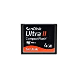 Sandisk Ultra II 4GB Carte mémoire Compact Flash CF Carte mémoire Compact (Noir Ampoule)