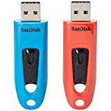 SanDisk Ultra Lot de 2 clés USB 3.0 jusqu'à 130 Mo/s en Lecture 64 Go