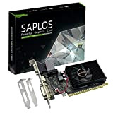 SAPLOS NVIDIA GT 710 Carte Graphique, 2Go, DDR3, 64 Bit, HDMI, VGA, Low Profile Carte Vidéo for PC, Gaming GPU, ...