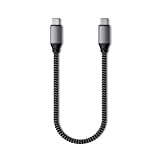 Satechi Câble de Charge USB-C vers USB-C - 10 Pouces / 25 cm - Compatible avec MacBook Pro/Air M2 2022, ...