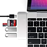 Satechi Hub Combo USB 3.0 3-en-1 en Aluminium Type-C avec USB-C Pass-Through - Compatible avec MacBook Air 2020/2018, iPad Pro ...