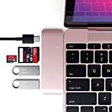 Satechi Hub Combo USB 3.0 3-en-1 en Aluminium Type-C avec Pass-Through USB-C - Compatible avec MacBook Air 2020/2018, iPad Pro ...