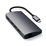 Satechi Hub USB C Adaptateur Multiport V2, 4K HDMI (60Hz), Charge USB C 60W, GbE, Lecteurs de Cartes SD/Micro,USB 3.0 ...