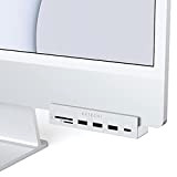 SATECHI Hub USB-C avec Clip - Port de données USB-C, USB-A 3.0, Lecteur Micro/SD - Compatible avec Apple Studio Display ...