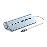 Satechi USB-C Station d’Accueil pour PC -Ports de données USB-A 3.0 et lecteurs de Cartes Micro/SD – Comp. avec Apple ...