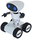 Satzuma Robot Hub USB 4 Ports avec Bras articulé/Yeux Bleu LEDs Blanc/Noir