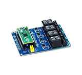 SB Components - Carte de relais Raspberry Pi Pico avec carte Raspberry Pi Pico - Multi-usages, contrôle jusqu'à 4 appareils