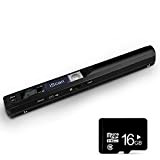 Scanner de Documents Portable AOZBZ Scanner d'images Portable USB 900DPI Scanner de Photos Couleur Portable A4 Numérisation (Scanner + Carte ...