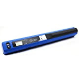 Scanner Portable Document de Format A4 Scanner 900 DPI Scanner à Main Haute Vitesse (Bleu)