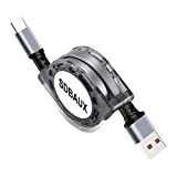 SDBAUX Câble USB C 60W/1M Rétractable Câble USB A à USB C Charge Rapide 3A et Synchro des Données Câble ...