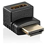 SEBSON Adaptateur HDMI Coudé 270° - Connecteur HDMI Mâle vers Femelle - pour Câble HDMI Standard Type A - supporte ...