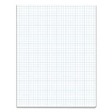 Section Pads, 4 Squares, Quadrille Rule, Letter, White, 50 Sheets/Pad