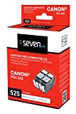 Seven Life Compatible Canon pgi-525 BK Pack de 2 Cartouches