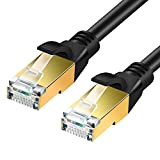 SHULIANCABLE Cat 8 Câble Ethernet, Câble Ethernet LAN RJ45 Réseau 40Gbps 2000MHz (2M)