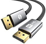 Silkland Câble DisplayPort 144Hz 1m, [Certifié VESA] 4K@60Hz 2K@144Hz 2K@165Hz, DP1.2 avec 3D, G-Sync et FreeSync, Câble Displayport 1 mètre ...