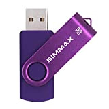 SIMMAX Clé USB 32 Go Mémoire Stick USB 2.0 Flash Drive Rotation Stockage Disque Pendrive (32Go Violet)