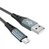 SIZUKA Câble Micro USB [1M] Chargeur Micro USB Charge Rapide en Nylon Tressé Câble USB Compatible pour Android Samsung S7 ...