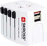 SKROSS I 1.302963 I MUV USB I Adaptateur Voyage Universel + 2 Prises USB I Tension et Puissance 100V – ...