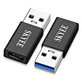 SKYEE USB C Adaptateur, 2 Pièces Adaptateur USB C Femelle vers USB 3.0 Mâle, Aluminium USB3 vers USB C, Connecteur ...