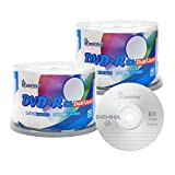 SMART Buy Logo Lot de 100 DVD Plus R DVD + R DL 8.5 Go 8 x Double couche vierges de données enregistrer ...
