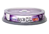 SMART Buy Lot de 100 BD-R DL 50 Go 6 x Blu-ray double couche enregistrable vierge Logo données VIDEO Media 100-discs Spindle