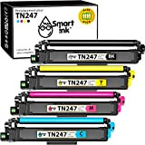 Smart Ink Cartouches de Toner Compatible pour Brother TN247 TN243-CMYK TN 243 TN 247 (Noir Cyan Magenta Jaune) Compatibles pour ...