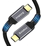 Sniokco USB4 Compatible avec Câble Thunderbolt 3 (40Gbps/2M), Câble USB4 pour Thunderbolt 4, Prise en Charge 5K@60Hz, Charge 100W/20V/5A, Compatible ...