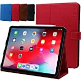 Snugg Étui de protection à rabat en cuir pour iPad Mini 6 (2021-6ème génération) - Rouge