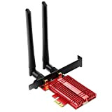 SNZIYAG AX3000 Carte WiFi 6E PCIe WiFi pour PC Gaming Bluetooth 5.2 Tri-Band (2.4/5/6 GHz) Adaptateur WLAN sans Fil avec ...