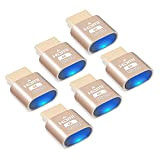 SOARFLY Affichage virtuel HDMI, Émulateur DDC EDID 4K (6 Pack) avec 3840x2160 @ 60h, Adaptateur Dummy Plug pour Utilisation avec ...