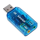 SODIAL(TM) USB 5.1 Adaptateur de carte son st¨¦r¨¦o (compatible Windows 7)