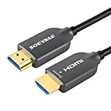 SOEYBAE Câble HDMI Fibre Optique 100m, 4K HDMI 2.0 Cable Supporte 4K 60Hz, 18Gbps, HDCP 2.2, 3D,HDTV, Compatible avec PS5 ...