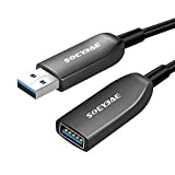 SOEYBAE Câble Rallonge USB 3.0 10m, Câble Extension USB 3.0（AOC,Câble de Extension Optique SuperSpeed ​​Jusqu'à 5 Gbit/s Mâle A vers ...