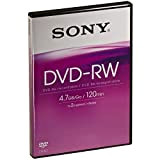 Sony DVD-RW 4.7 Go in Video Box 1 x 1PK 8 x – DVD + RW Vierges (4,7 Go, 120 Min, 120 x 120 mm)
