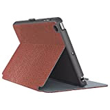 Speck Products StyleFolio Luxe Coque et Support pour iPad Mini 4 Textured Metallic Clay Red/Nickel Grey/Slate Grey