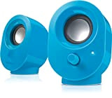 Speedlink Snappy Haut-parleur Actif pour PC (Puissance en Sortie RMS 4 W, Réglage Progressif du Volume, USB) Bleu